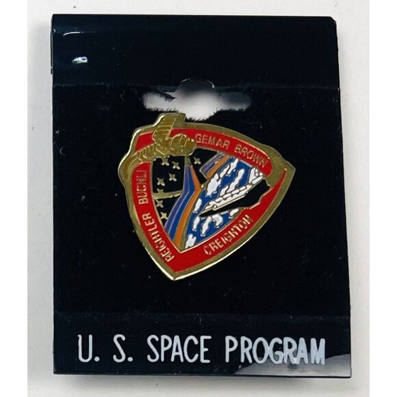 NASA Space Mission STS-48 UARS PIN Reightler Buchli Gemar Brown Creighton - Picture 1 of 2
